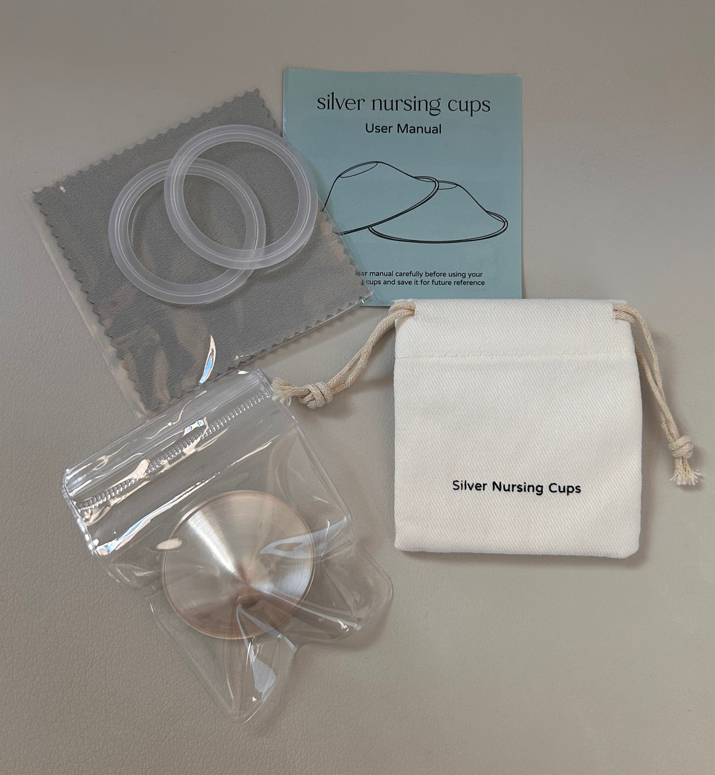 Silver Nursing Cups